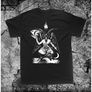 Baphomet Shirt Pentagram Occult Leviathan Cross Skull Goat Of Mendes Satanic2021 High quality Brand_04