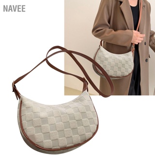 NAVEE กระเป๋าสะพายไหล่สตรีสายปรับได้แบบสบาย ๆ ผ้าใบ Lady Crossover Bag สำหรับการเดินทางท่องเที่ยวทุกวัน