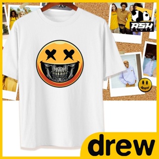 DREW SCARY SMILEY SKULL PRINT TSHIRT UNISEX COTTON_03