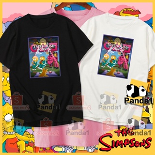 เสื้อยืด cotton Squid Game The Simpsons T-Shirt Squid Game Shirt Simpsons Shirt Cotton Unisex Asian Size_07