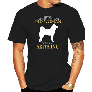 เสื้อยืดแขนสั้น ผ้าฝ้าย 100% พิมพ์ลาย Akita Inu Dog แฟชั่นสําหรับผู้ชาย และผู้หญิงS-5XL_01