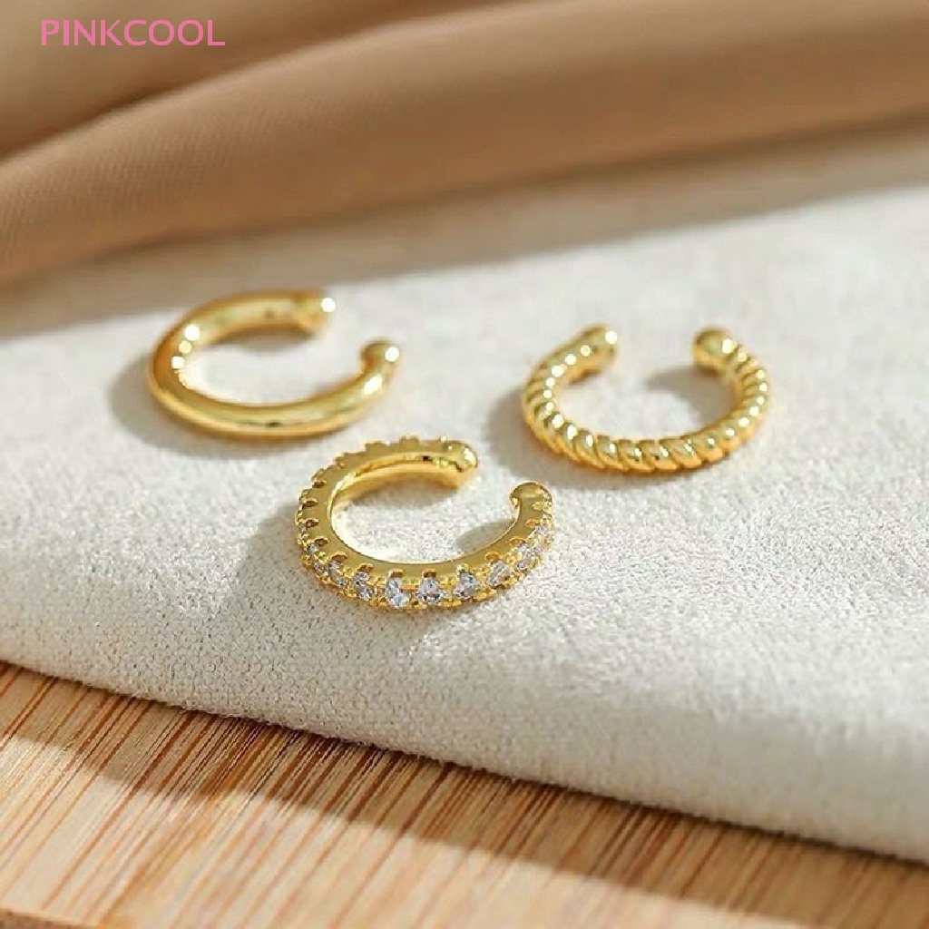 pinkcool-ต่างหูแฟชั่น-ไม่มีคลิปหนีบ-ไม่ปลอม-ของขวัญเครื่องประดับ-สําหรับผู้หญิง-ขายดี