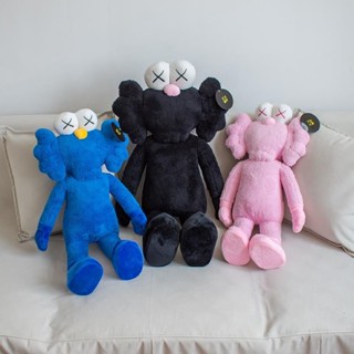 พร้อมส่ง หมอนตุ๊กตานุ่ม รูปการ์ตูนเซซามีสตรีท kaws สีฟ้า ขนาด 70 ซม. สําหรับตกแต่งโซฟา เตียงนอน