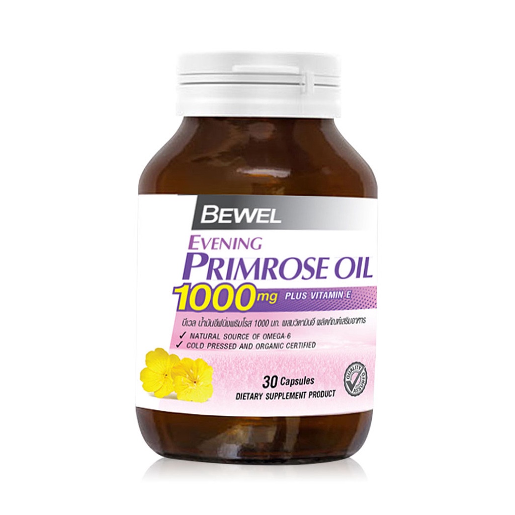 ภาพสินค้าBewel Evening Primrose Oil 1000mg Plus Vitamin-E 30 Capsules. จากร้าน konvy_officialshop บน Shopee ภาพที่ 1