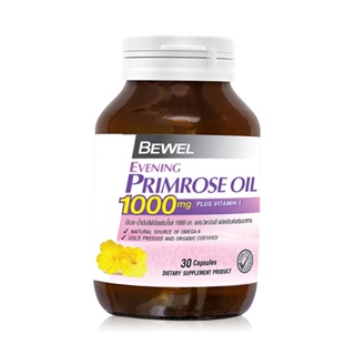 ภาพขนาดย่อของภาพหน้าปกสินค้าBewel Evening Primrose Oil 1000mg Plus Vitamin-E 30 Capsules. จากร้าน konvy_officialshop บน Shopee ภาพที่ 1