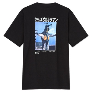 Tee White Uniqlo Short Sleeve T-Shirt Ultraman Print For Men 434395 (S-5XL) Trendy_05