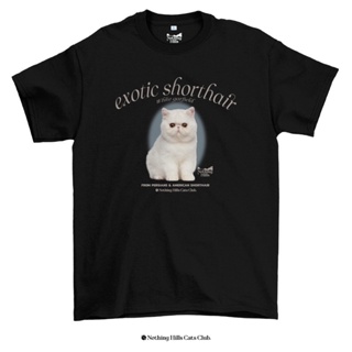 เสื้อยืดลาย Exotic Shorthair ( เอ็กซ์โซติก ช็อทแฮร์ )Classic Cotton Unisex by 【Nothing Hills】_02