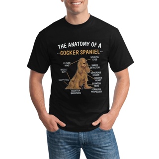 Anatomy Of A Cocker Spaniel For Dog Lovers Round Neck T Shirt Man New Arrival 2022 Summer Wild_02