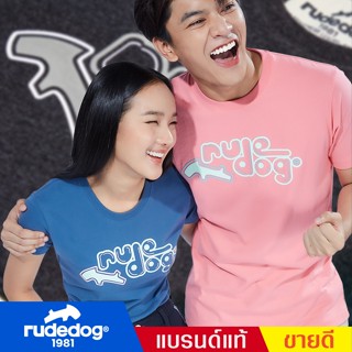 rudedog เสื้อยืดผู้ชาย เสื้อยืดผู้หญิง รุ่น LED ของแท้ 100% เสื้อแขนสั้น