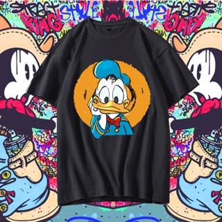 Donald Duck Tshirt Cartoon Disney Unisex Asian Size 6 Colors Modal Soft Material Graphic Tshirt for Men Women Korea_03