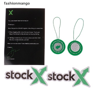 [fashionmango] 1 ชุด เหนี่ยวนํา Stockx แท็กสีเขียว วงกลม แท็ก Rcode สติกเกอร์ หัวเข็มขัด รองเท้า ตรวจสอบสต็อกใหม่