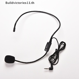 Buildvictories11 ชุดหูฟังไมโครโฟน แบบมีสาย สําหรับเครื่องขยายเสียง ลําโพง Mike TH