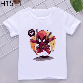 Cool Boy Fashion Tops Deadpool/spiderman/captain American T-shirt Marve Kid Shirts Skin-friendly 1-12y Kids Clothes_08