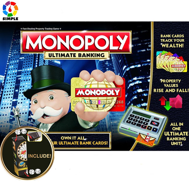 Monopoly Ultimate Banking English Board Game | Shopee Thailand