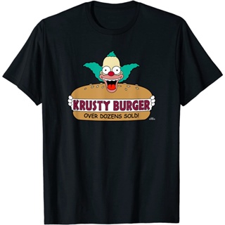 เสื้อยืด พิมพ์ลาย the Simpsons Krusty the Clown Burger สําหรับผู้ใหญ่_07