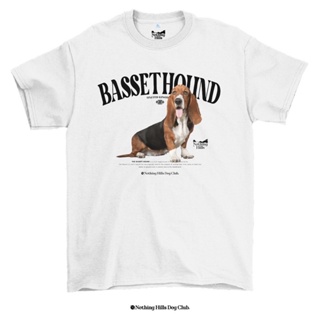 เสื้อยืดลาย BASSET HOUND  ( บาสเซ็ต ฮาวด์ ) Classic Cotton Unisex by 【Nothing Hills】_01