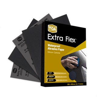 สินค้า กระดาษทรายน้ำ TOA Extra Flex มีครบทุกเบอร์ (80-2000) กระดาษทราย กระดาษทรายขัดน้ำ กระดาษทรายขัดรถยนต์ กระดาษทรายขัดเหล็ก 80 100 120 180 220 240 320