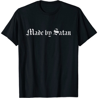 เสื้อยืด พิมพ์ลาย Made by Satan Aesthetic Grunge Okkult Gothic Goth สําหรับผู้ใหญ่Size S-5XL_04