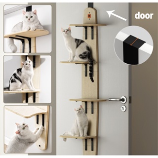 😺COD😺 คอนโดแมว กล่องแมวติดผนังสนามเด็กเล่นแมว 170cm ที่ลับเล็บแมว แขวนที่ประตูได้ ไม่ใช้พื้นที่