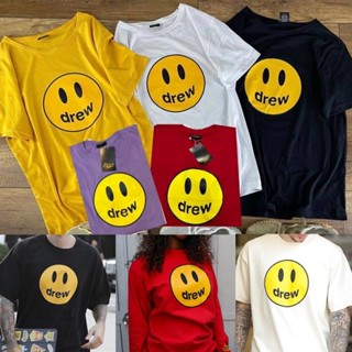  พร้อมส่ง  เสื้อยืดงานป้าย drew หน้ายิ้ม freesize  อก44-46” ใส่ได้ทั้งหญิและชาย_03