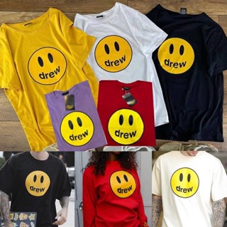  พร้อมส่ง  เสื้อยืดงานป้าย drew หน้ายิ้ม freesize  อก44-46” ใส่ได้ทั้งหญิและชาย_03