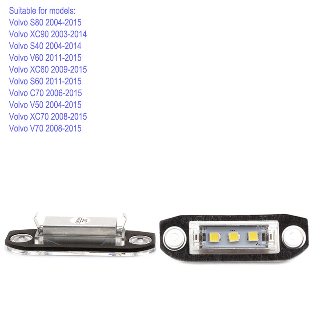 ไฟติดป้ายทะเบียนรถยนต์-สําหรับ-volvo-s80-xc90-s40-xc60-s60-xc70-c70-v50-v60-2-ชิ้น