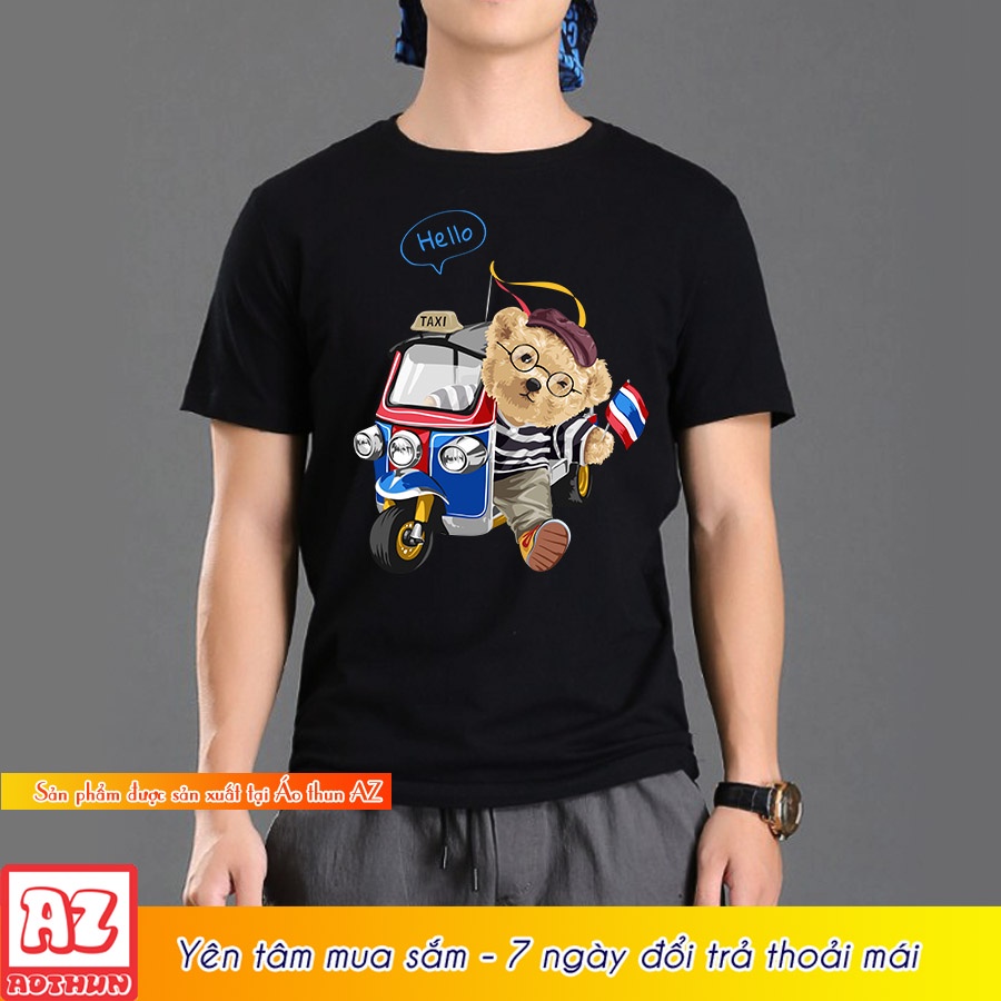 cute-thai-travel-teddy-bear-print-t-shirt-m3126-02