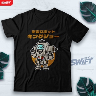 เสื้อยืด พิมพ์ลายหุ่นยนต์อวกาศ King Joe Chibi Style ULTRAMAN_05