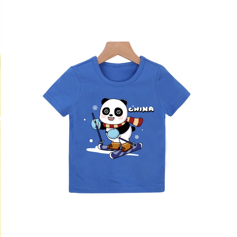 bxpb-เสื้อยืดแขนสั้น-ผ้าฝ้าย-พิมพ์ลายการ์ตูนแพนด้า-สวมใส่สบาย-แฟชั่นสําหรับเด็กผู้ชาย-ผู้หญิง-อายุ-3-15-ปี