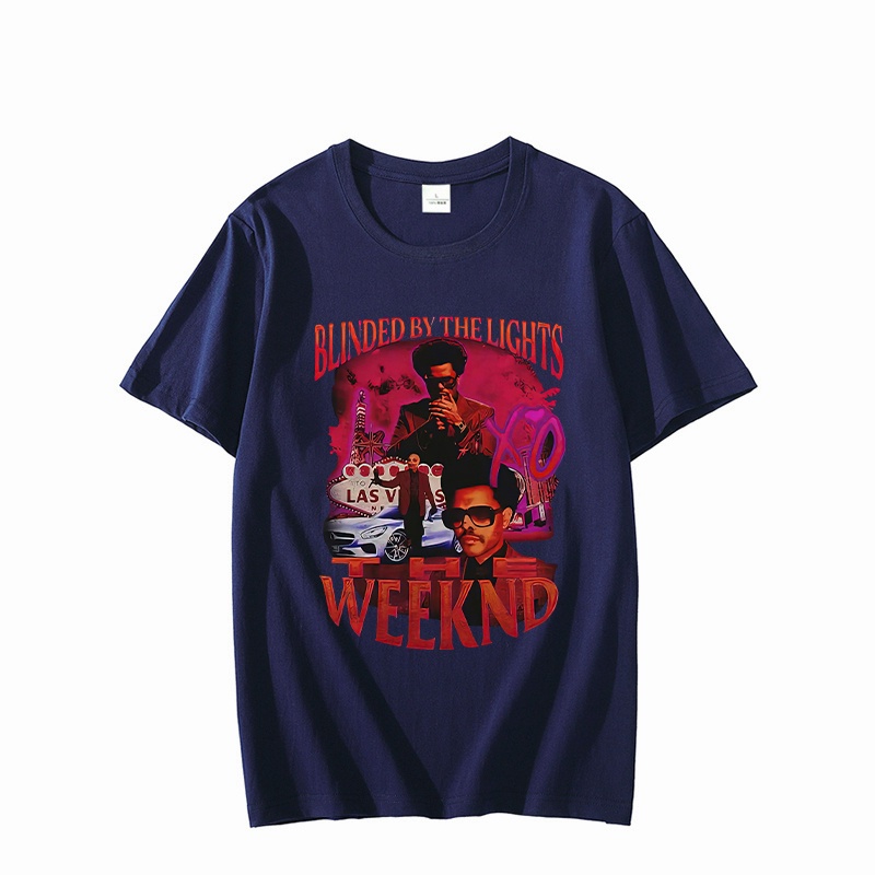 เสื้อคนอ้วนผญ-ขายร้อนใหม่-tees-the-weeknd-เสื้อยืดผู้ชายสตรีทแวร์ลําลองกราฟิกเสื้อยืดผู้ชาย-tees