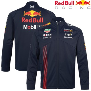 ใหม่ล่าสุด F1 เสื้อแจ็กเก็ตแข่งรถ แขนยาว ลายกระทิง สีแดง F1 เหมาะกับฤดูใบไม้ผลิ สําหรับผู้ชาย และผู้หญิง 2023