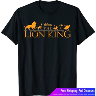 Tee ดิสนีย์ร์ตูนพิมพ์ฤดูร้อน ย์เสื้อยืด Disney The Lion King Official Movie Logo Graphic T-Shirt Disney Team_05