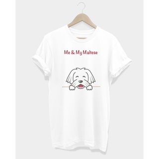 เสื้อยืดลายสุนัข มอลทีส Me & My Maltese Tshirt_02