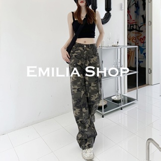 EMILIA SHOP  กางเกงขายาว กางเกงเอวสูง กางเกงขายาวผู้หญิงสไตล์เกาหลี Stylish Comfortable สบาย สไตล์เกาหลี A23L029 36Z230909