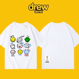 Drew House Oversize Couple Plus Size Baju Unisex TShirt Perempuan T-Shirt Lelaki Couple_01