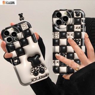 เคสโทรศัพท์มือถือแบบนิ่ม ลายหมี Kaws 3D สีขาวดํา สําหรับ Realme C55 Realme10 C21Y C25Y C33 C35 C31 C15 C12 C25S C11 2021 C20 Realme5 5i 6i C3 C2 8i Naroz 50 BY