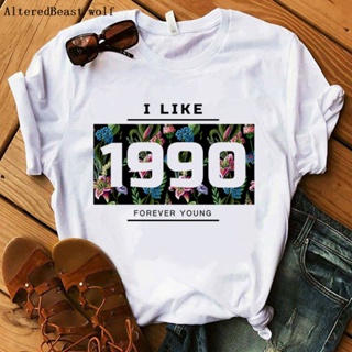 ✶๑QI LIKE 1990 Women Summer Print Fashion T Shirt Women Casual Short Sleeve Tops Harajuku Aesthetics_03