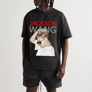 เสื้อยืดพิมพ์ลายแฟชั่น เสื้อยืด Jackson Wang 🐢 fanmade เสื้อยืดแขนสั้นทรงหลวมสไตล์เกาหลี ใหม่ เสื้อยืดแขนสั้นลําลอง เสื
