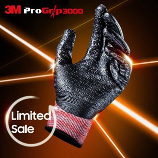 3m Pro Grip 1000 2000 3000 ถุงมือ 3 ขนาด (Sml) ผลิตในเกาหลี