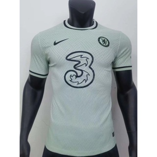 [Player Version] 2223 ใหม่ Chelsea เสื้อเชิ้ตฟุตบอล แขนสั้น สีเขียวอ่อน คุณภาพสูง