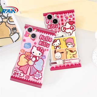 SANRIO เคสโทรศัพท์มือถือ TPU ลาย Hello Kitty และ Pochacco สีรุ้ง สําหรับ Realme C30 C31 C35 C21Y C25Y RealmeC11 C25 C17 C15 C12 C3 C2 Realme 8i 7i 5 5i 6i 7 Pro