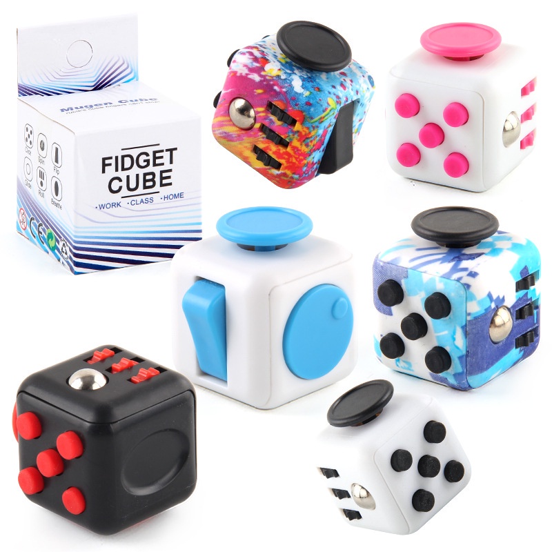 ของเล่น-fidget-cube-6-ด้านช่วยบรรเทาความเครียดแก้สมาธิสั้นออทิสติกสําหรับผู้ใหญ่