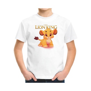 เสื้อยืด พิมพ์ลายการ์ตูน The Lion King น่ารัก สําหรับเด็ก_05