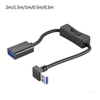 Bonj สายเคเบิลต่อขยาย USB3.0 ตัวผู้ เป็นตัวเมีย พร้อมสวิตช์