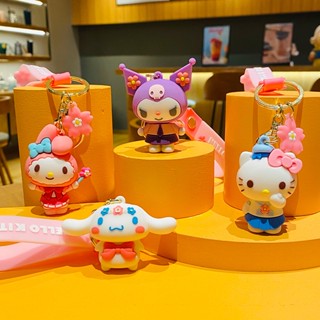 พวงกุญแจ จี้ตุ๊กตาการ์ตูน Hello Kitty ขนาดเล็ก เหมาะกับของขวัญ แบบสร้างสรรค์ สําหรับห้อยกระเป๋านักเรียน