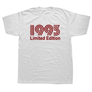 T-Shirt oversize 1993 Limited Edition Funny Birthday Anniversary 29 Years Graphic Men Summer Style Fashion Short Sl_03