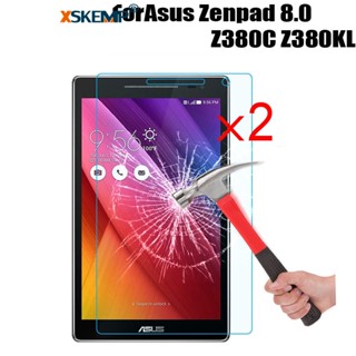 ฟิล์มกระจกนิรภัยกันรอยหน้าจอ แบบใส 9H บางพิเศษ สําหรับ Asus ZenPad 8.0 Z380 C M Z380KL 2 ชิ้น