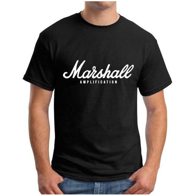 เสื้อยืดคอกลม-เสื้อ-marshall-มาเชล-เสื้อยืดวงร็อค-เสื้อวง-เสื้อยืดมาเชล-เสื้อวินเทจ-mshs-4xl