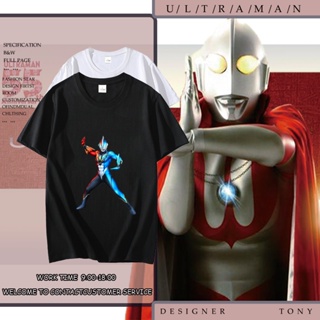 เสื้อยืดสีขาว Ultraman Ultraman Ginga เสื้อคู่รัก เสื้อยืดเปล่า เกาหลี เสื้อยืดoversize เสื้อตราหานคู่_05
