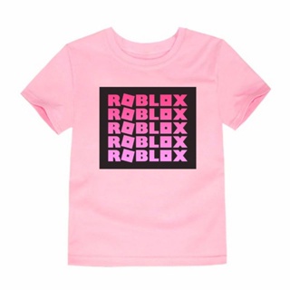 Roblox pink graphic T-shirt for kids_03